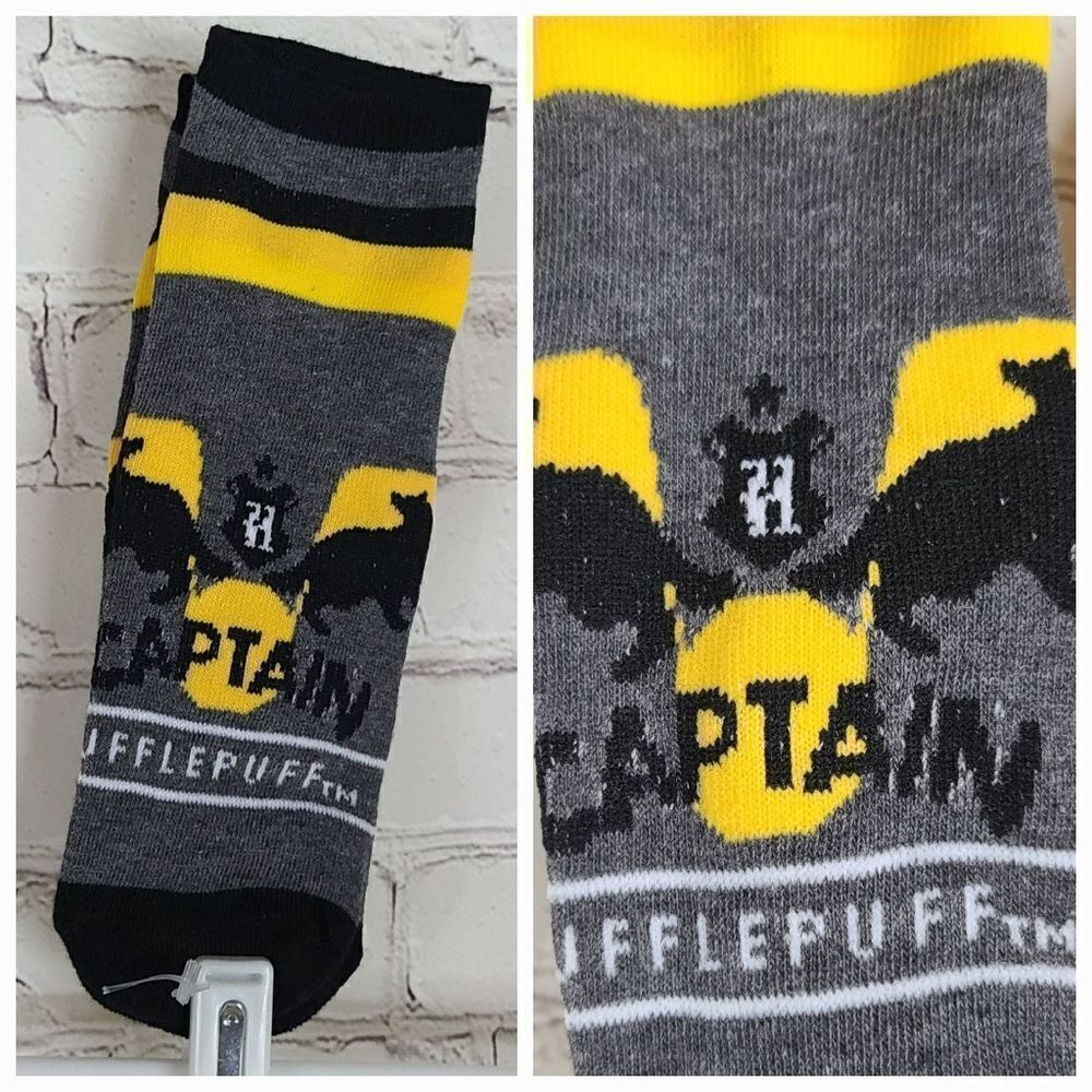 Harry Potter Hufflepuff NEW Novelty Low Cut Ankle Socks House Captain Hogwarts